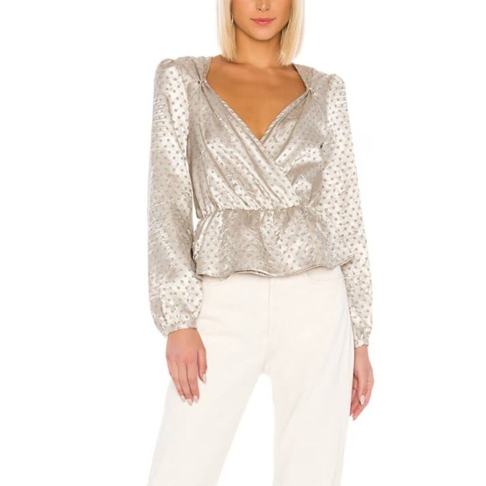 LPA Pinched Shoulder Top in Dusty Gold